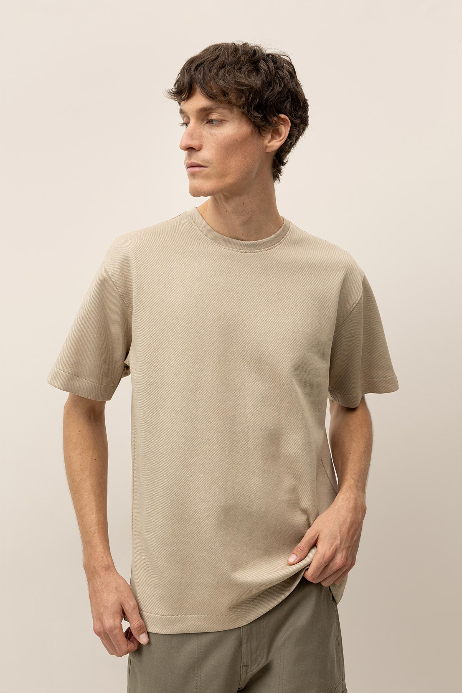 Camiseta Relaxed Jersey Diagonal