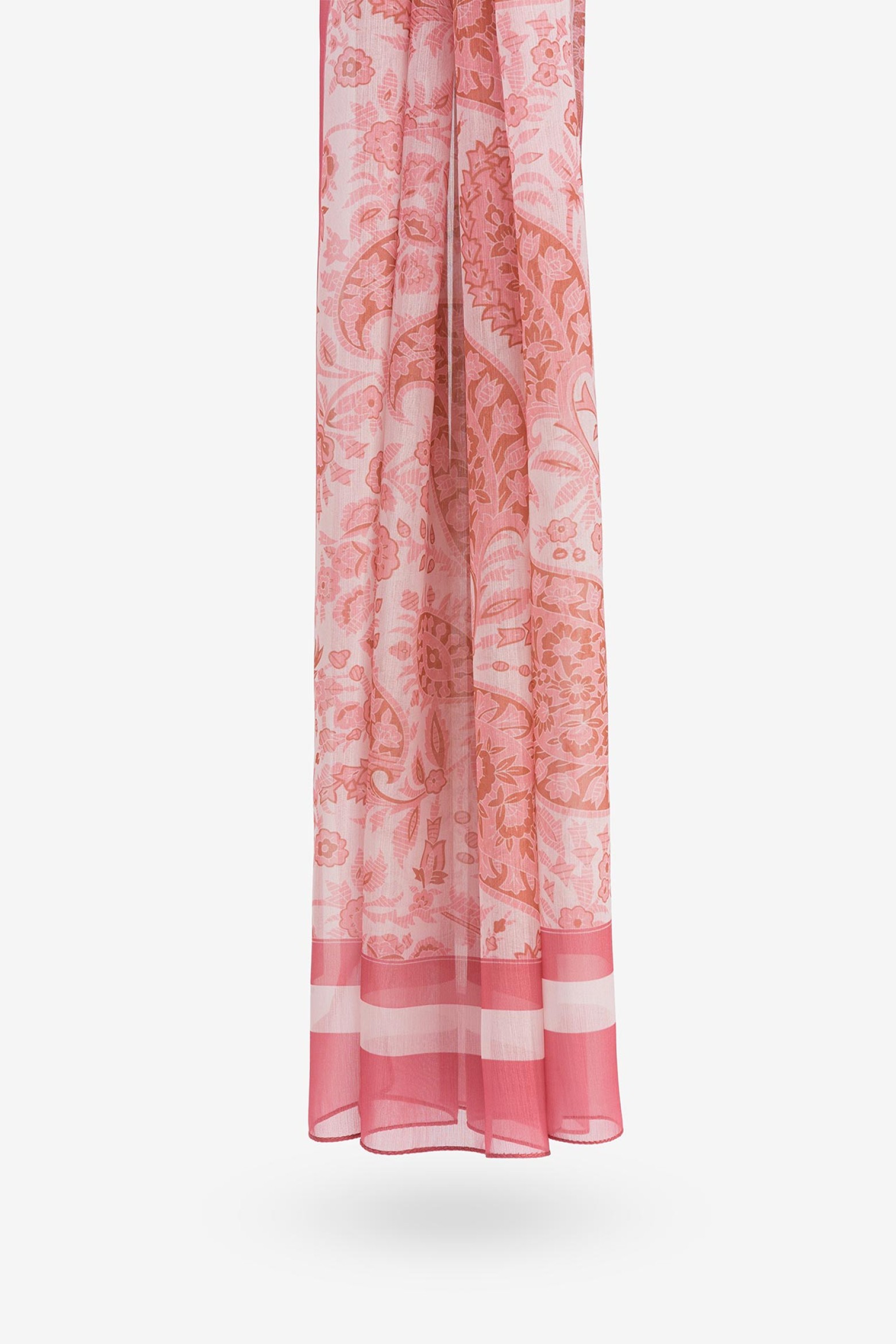Sheer Paisley Print Scarf