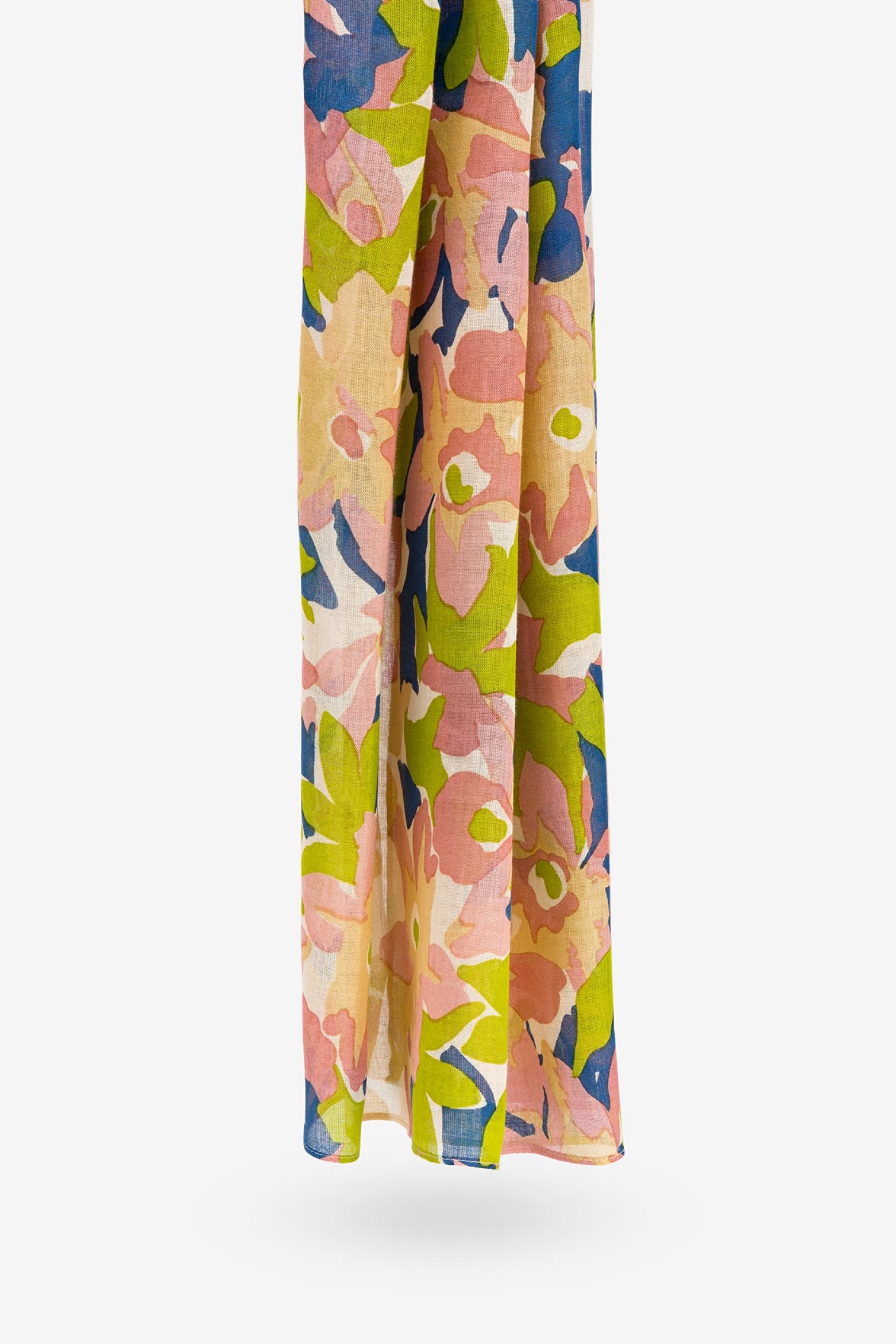 Floral Linen Effect Scarf