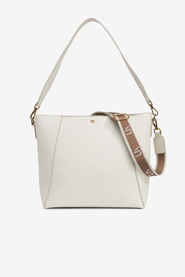 Bolso de Hombro con Textura Grabada