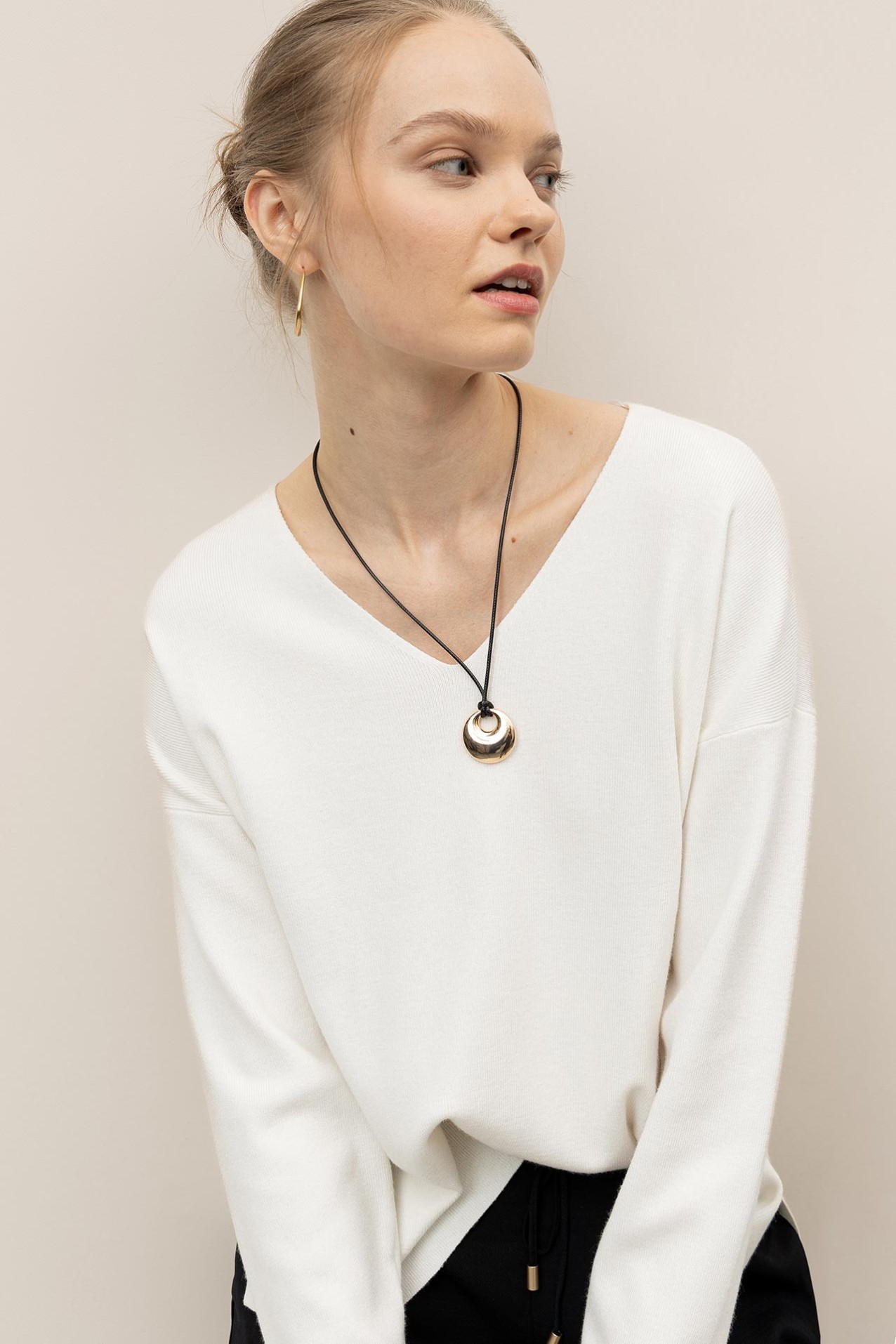 Camisola Relaxed Decote em V