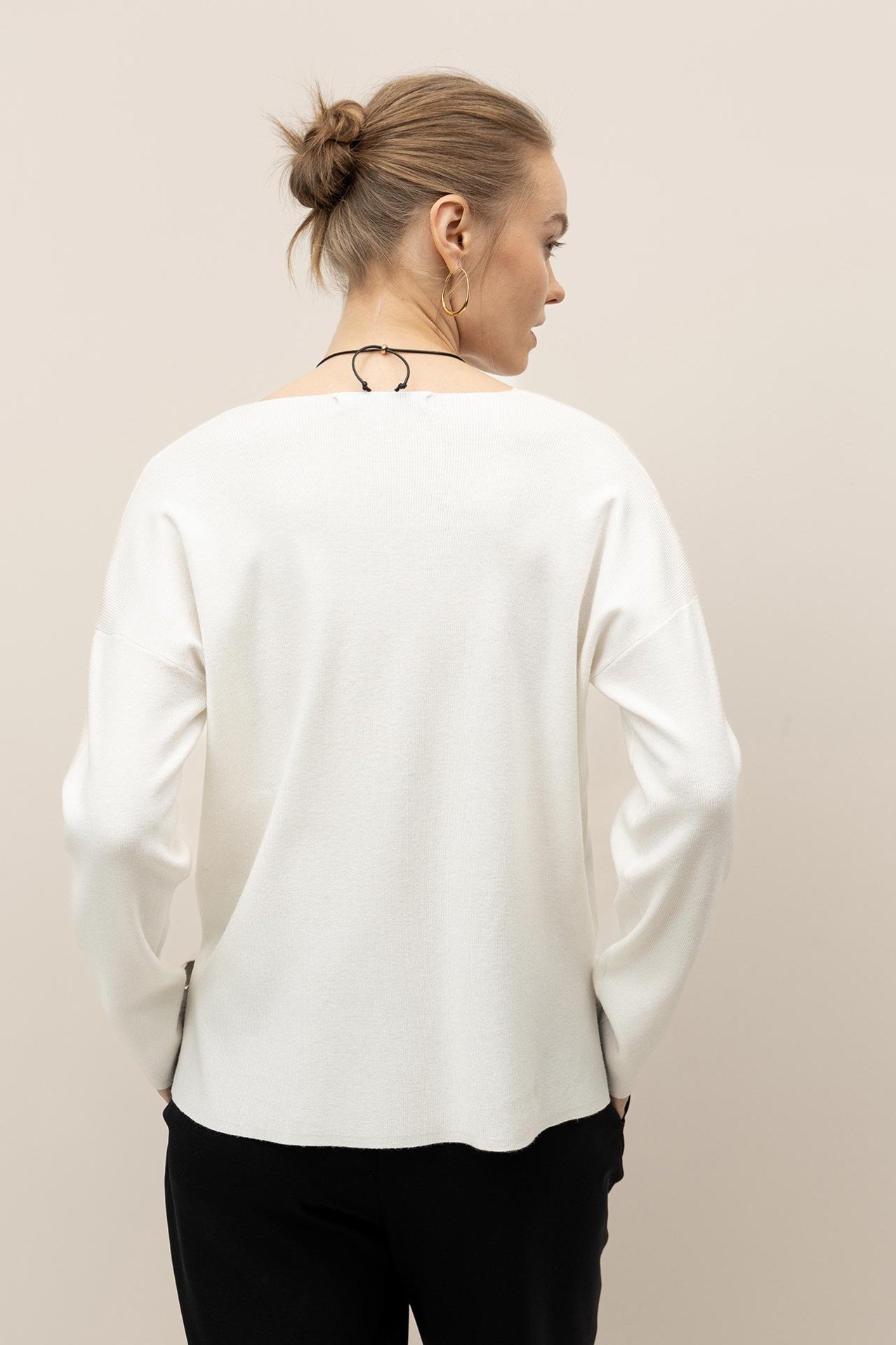 Camisola Relaxed Decote em V