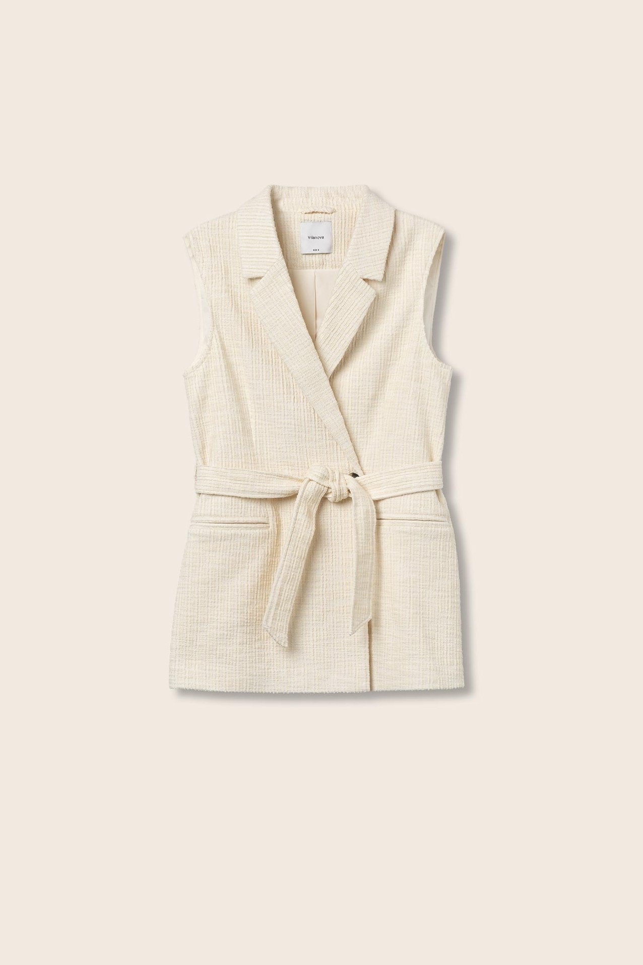 Colete Bordado com Cinto