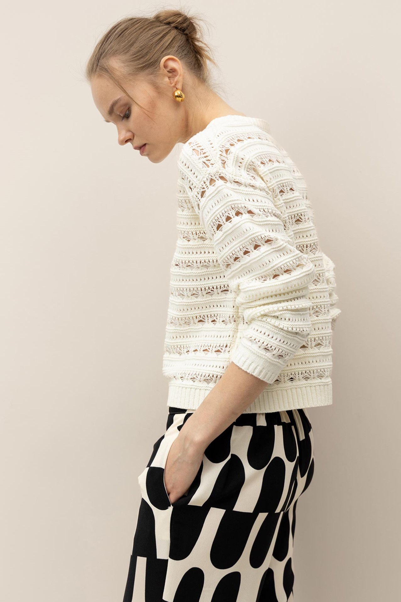 Camisola com Pontos Abertos