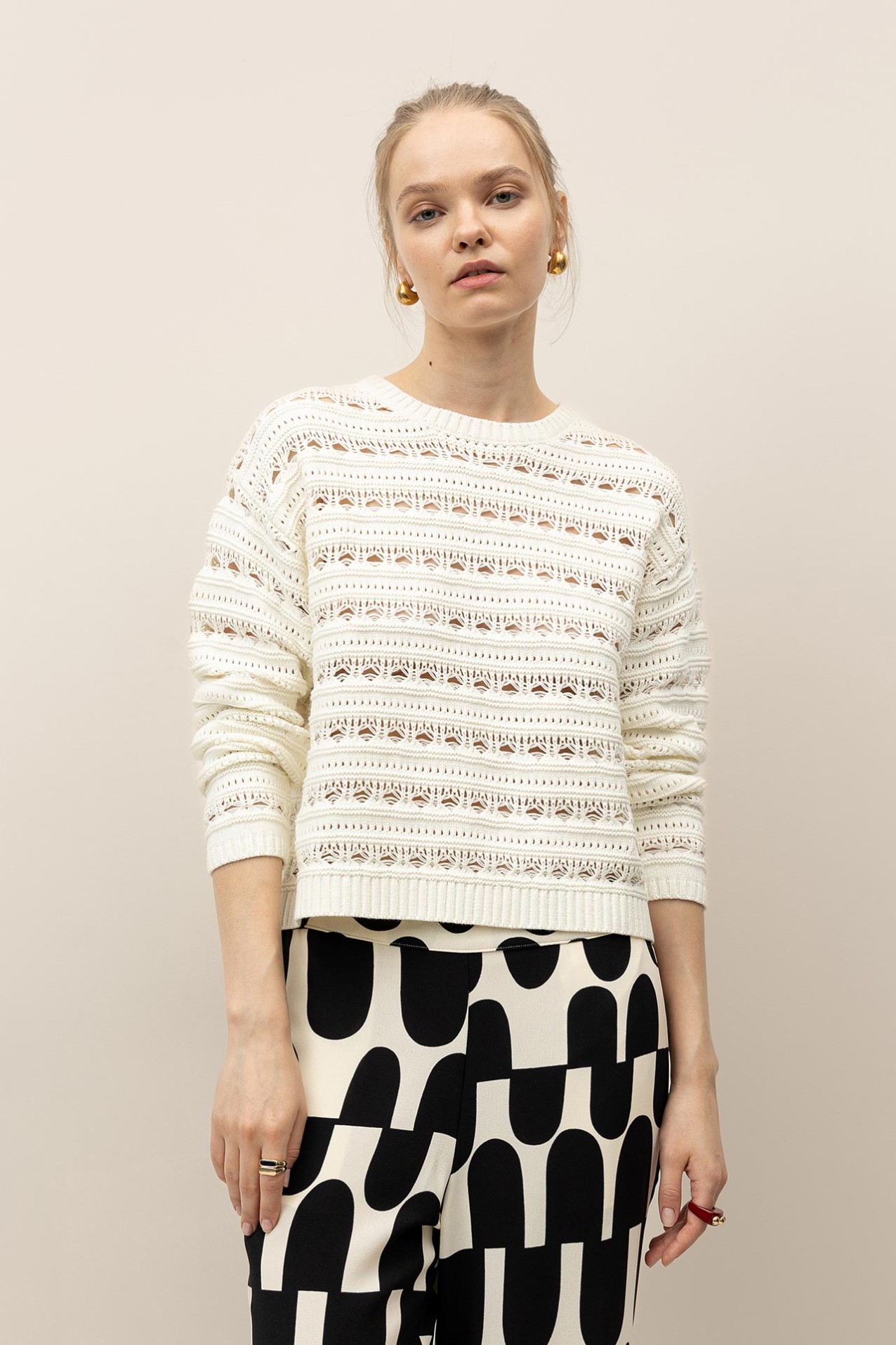 Camisola com Pontos Abertos