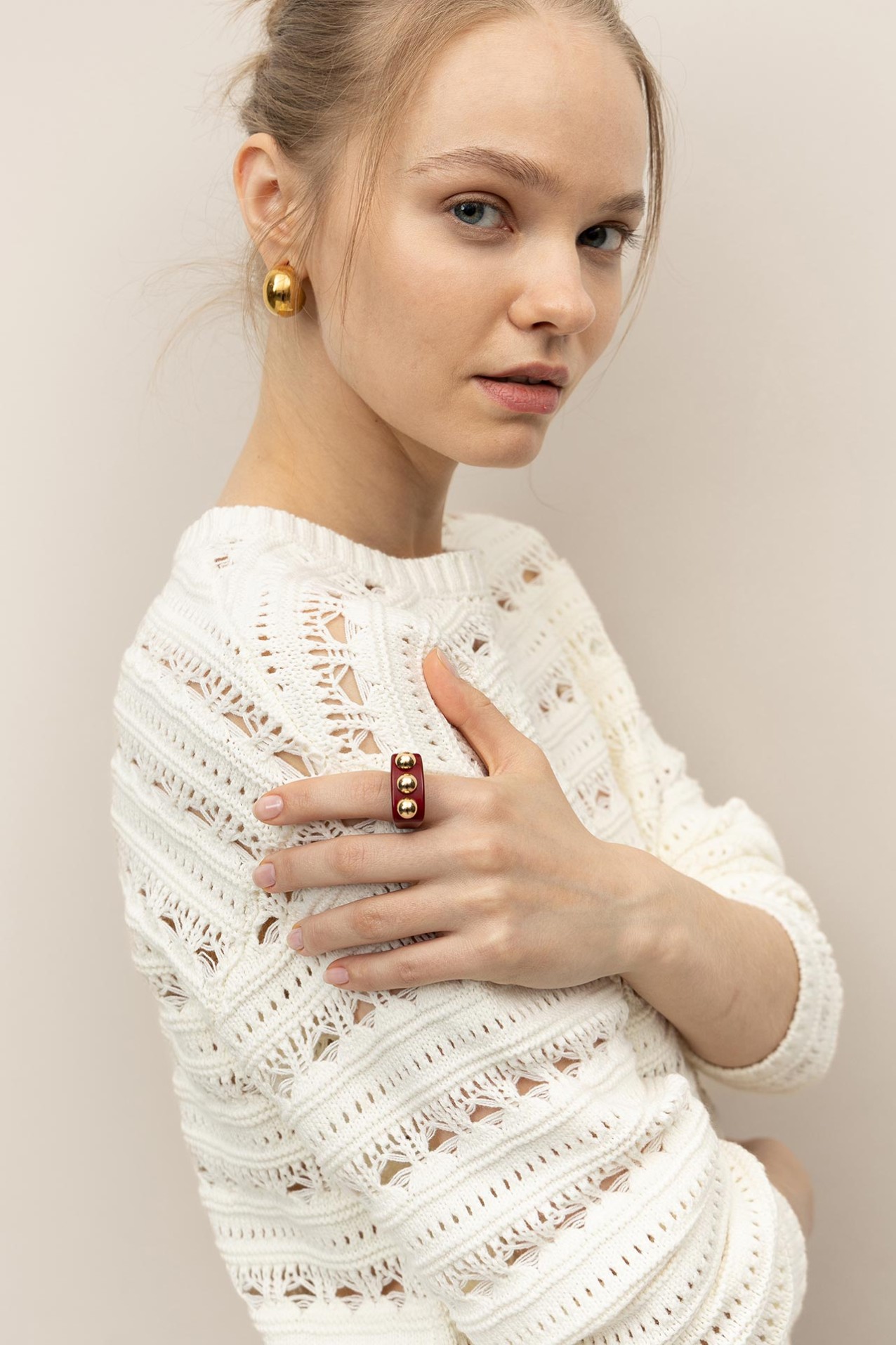 Camisola com Pontos Abertos