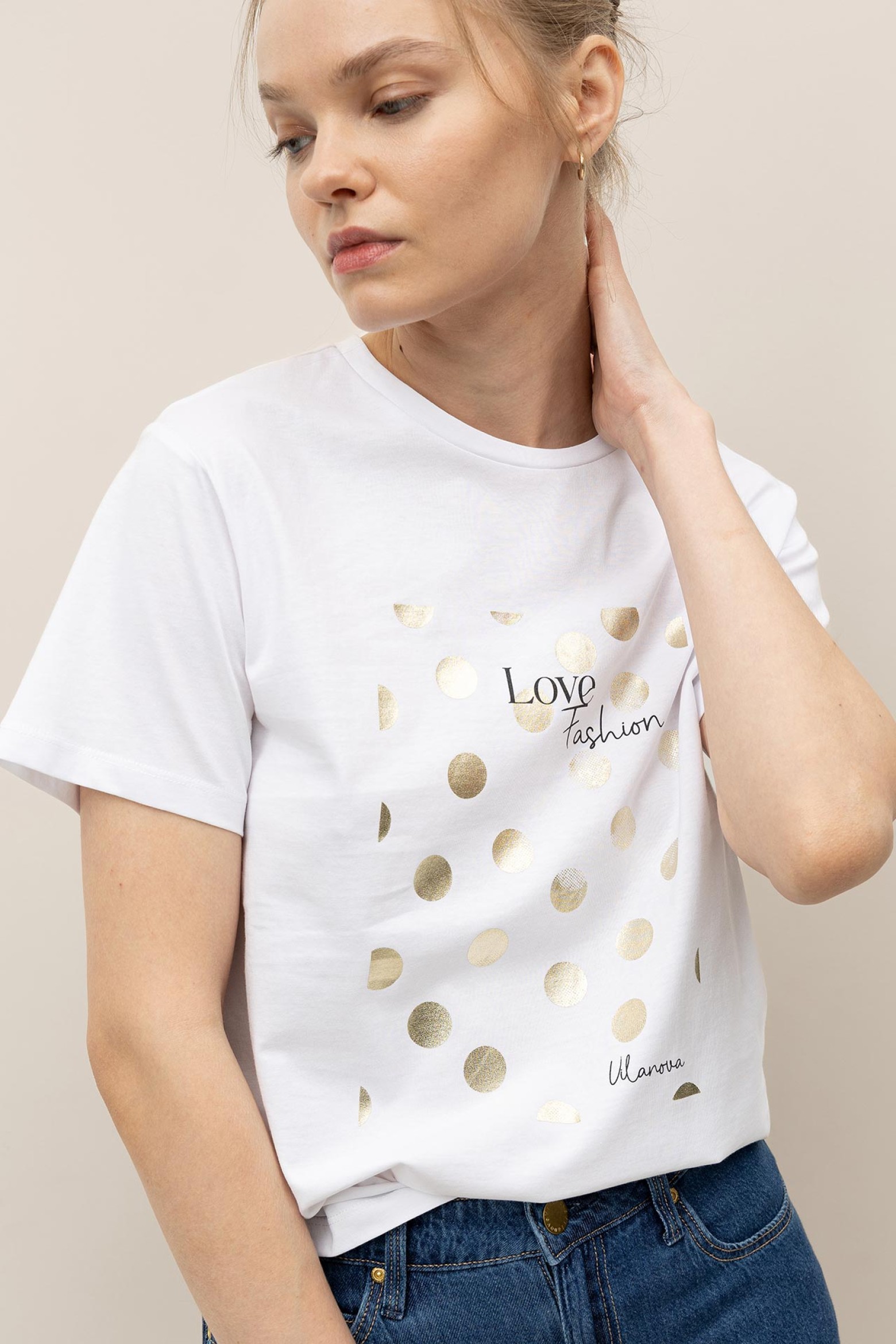 T-Shirt Relaxed Estampada Metlica