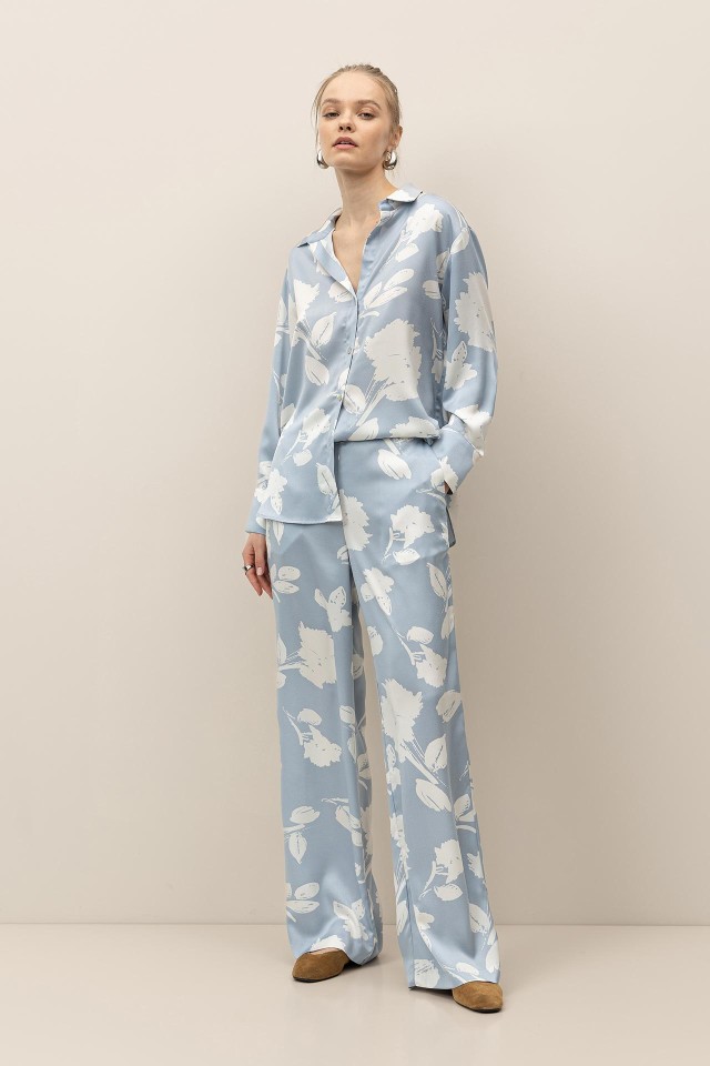 Satin Wide Leg Pants