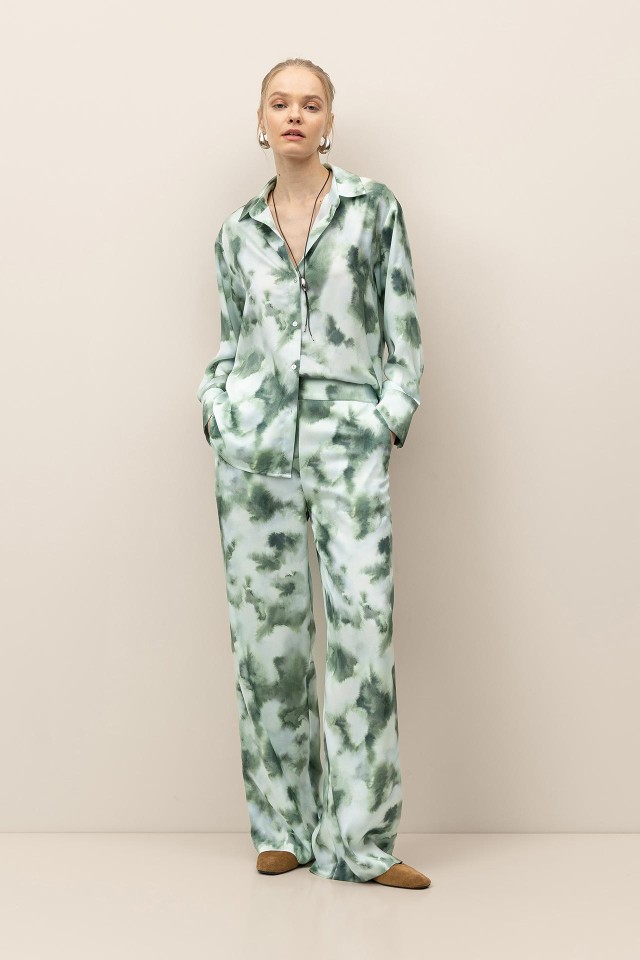 Satin Wide Leg Pants