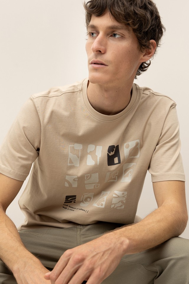 Camiseta de Algodn Estampada