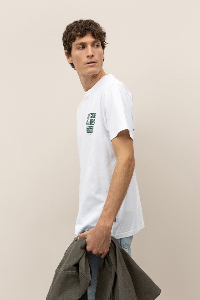 T-shirt de Algodo Costas Estampadas