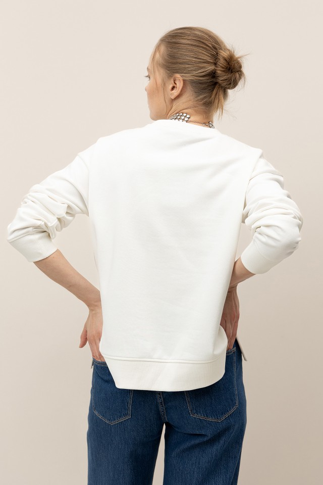 Embroidered Relaxed Sweatshirt Embroidered Relaxed Sweatshirt