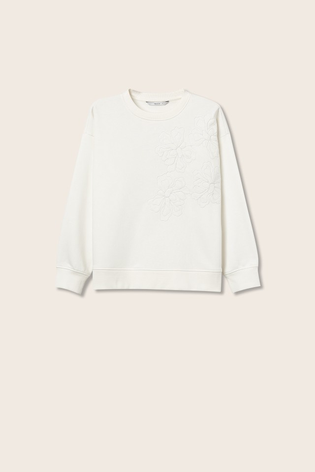 Embroidered Relaxed Sweatshirt Embroidered Relaxed Sweatshirt
