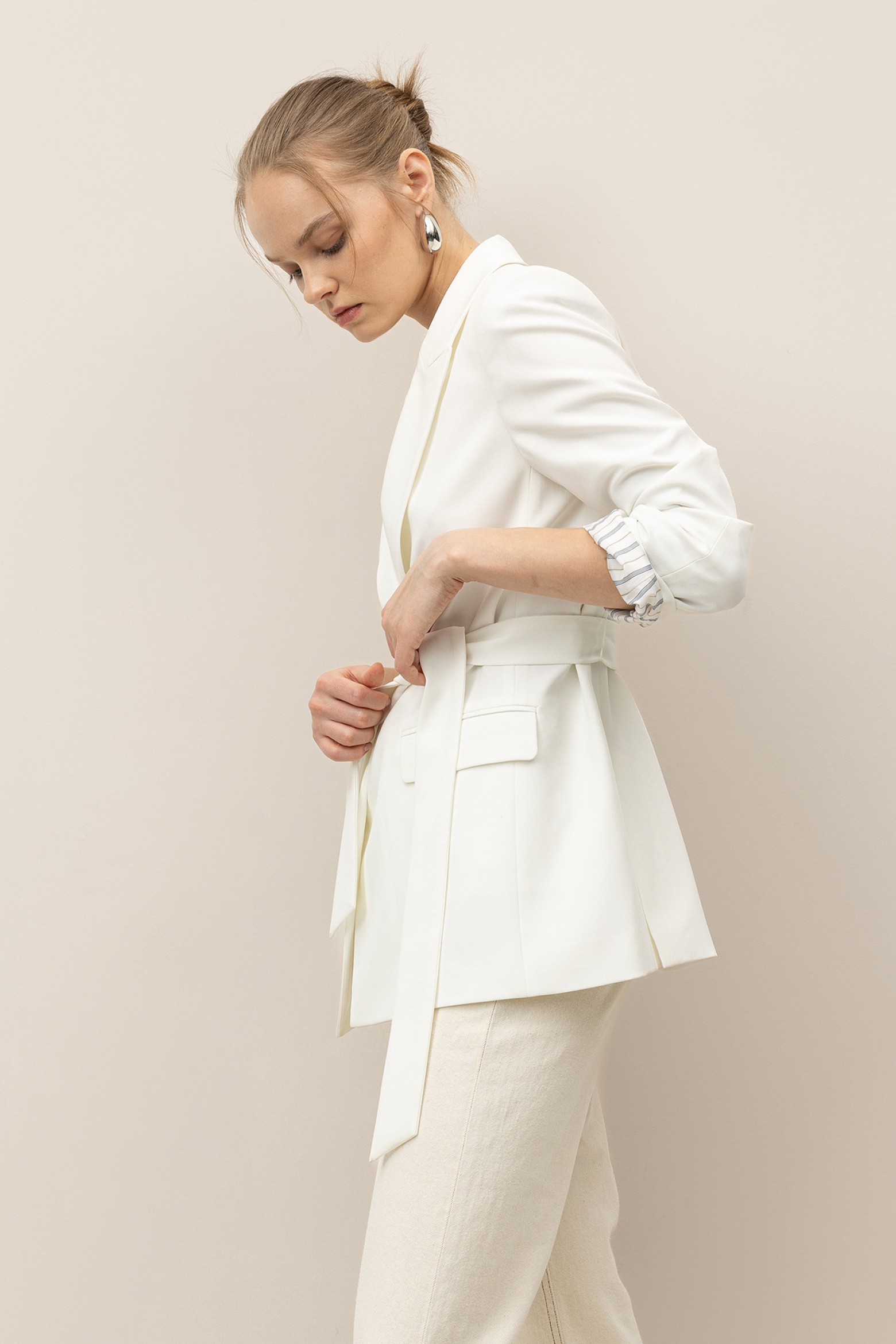Blazer Regular con Cinturn