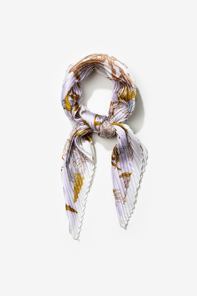 Bandana Plissada Estampado Floral