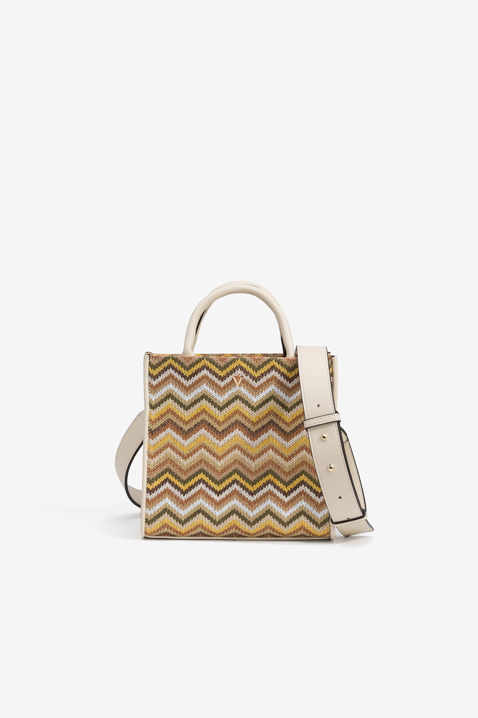 Straw Effect City Bag