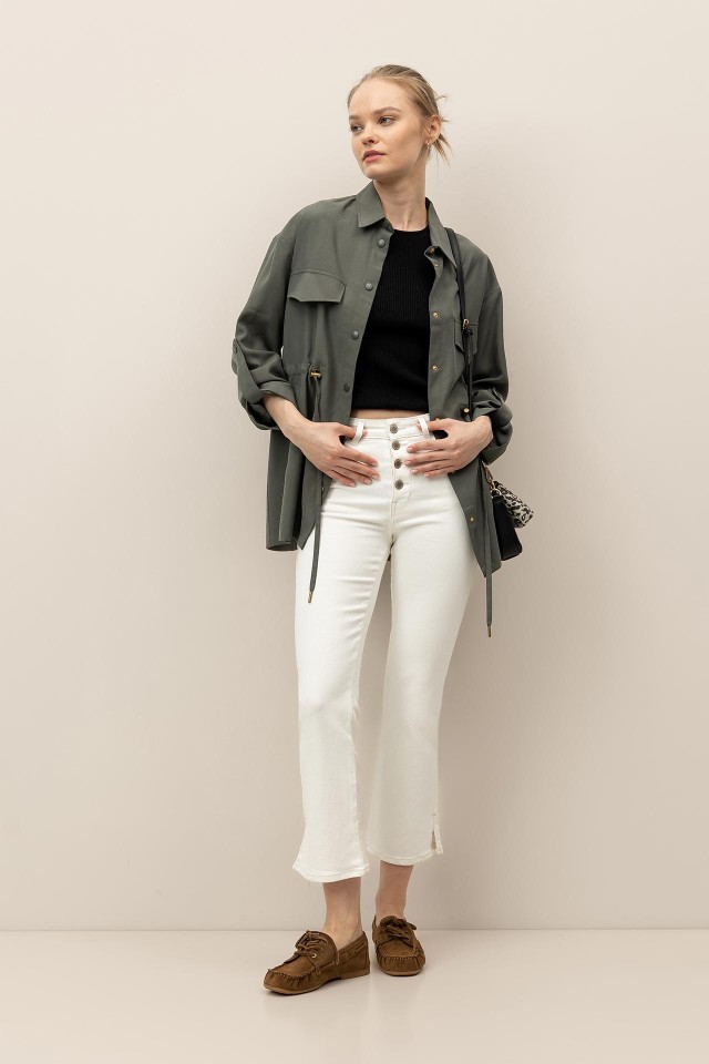Paris Cropped Flare Jeans