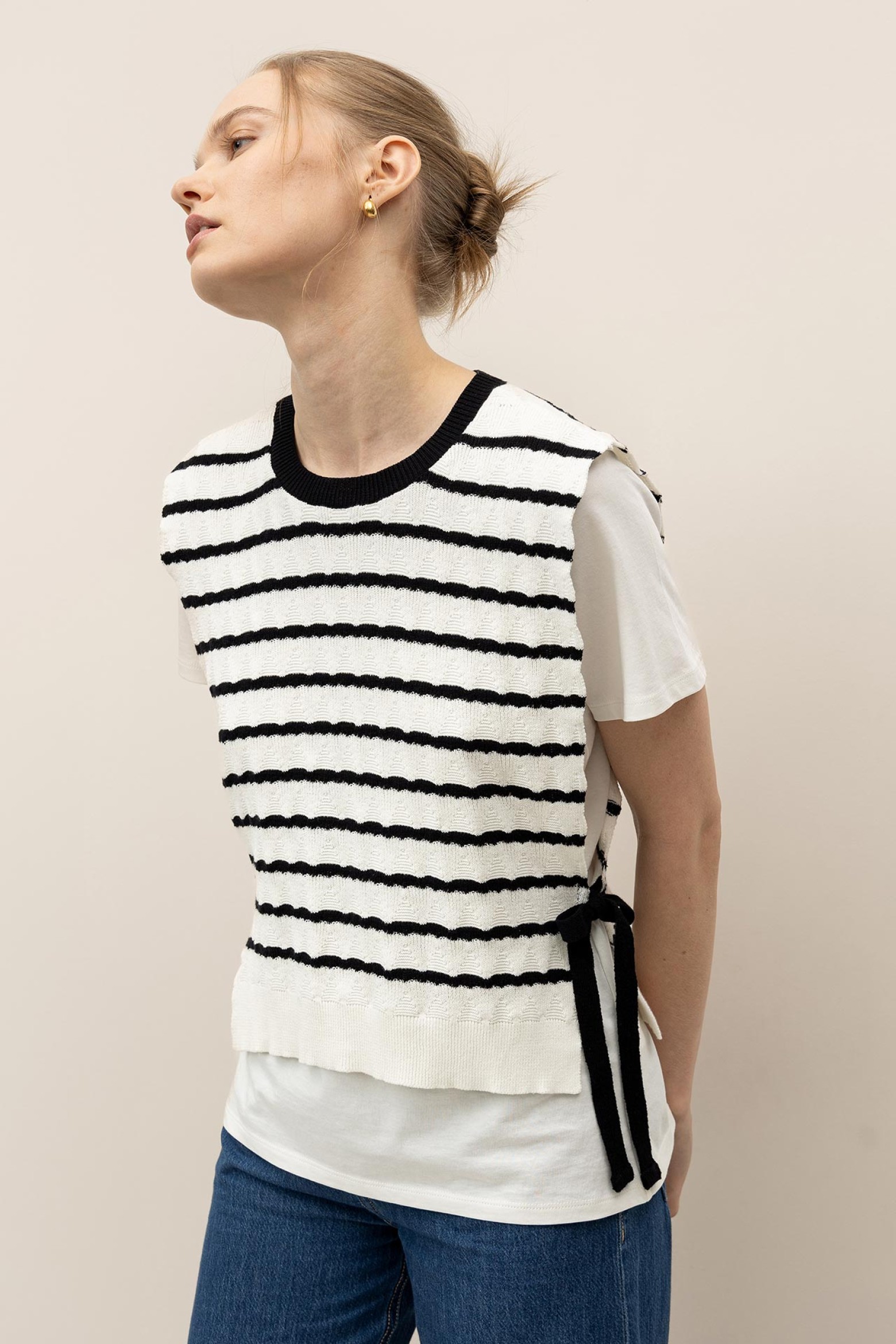 Camiseta Combinada a Rayas