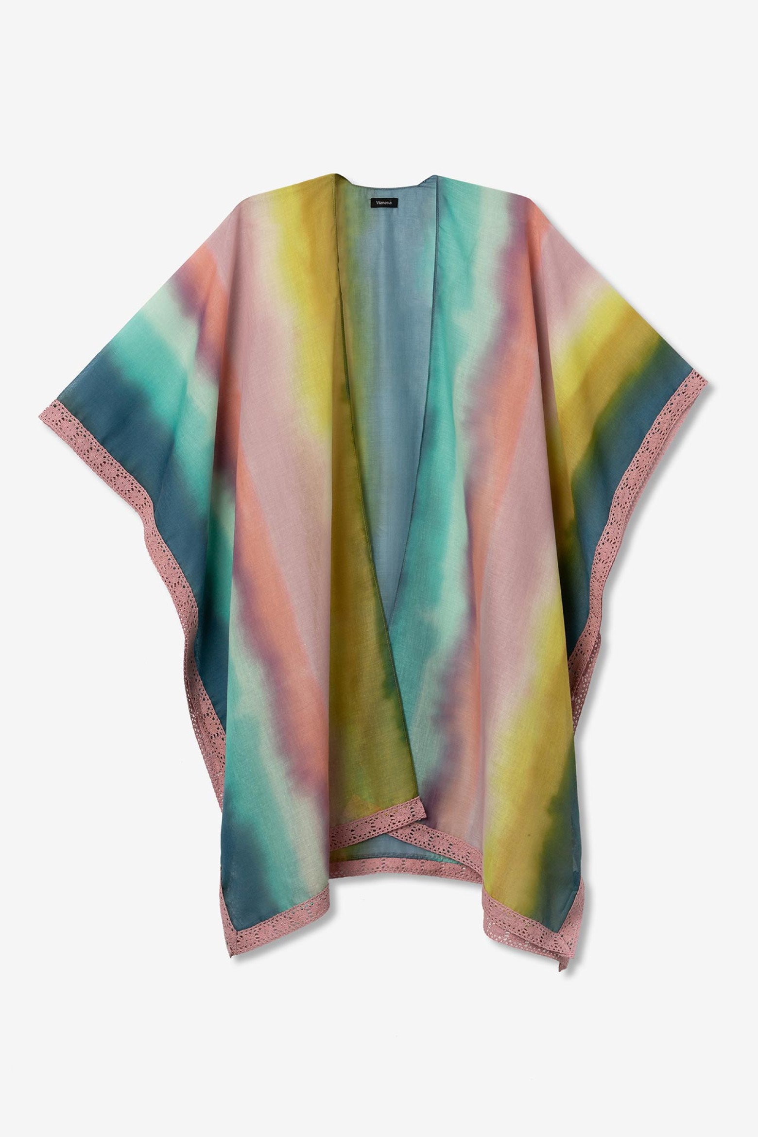 Tie-Dye Kimono Cape