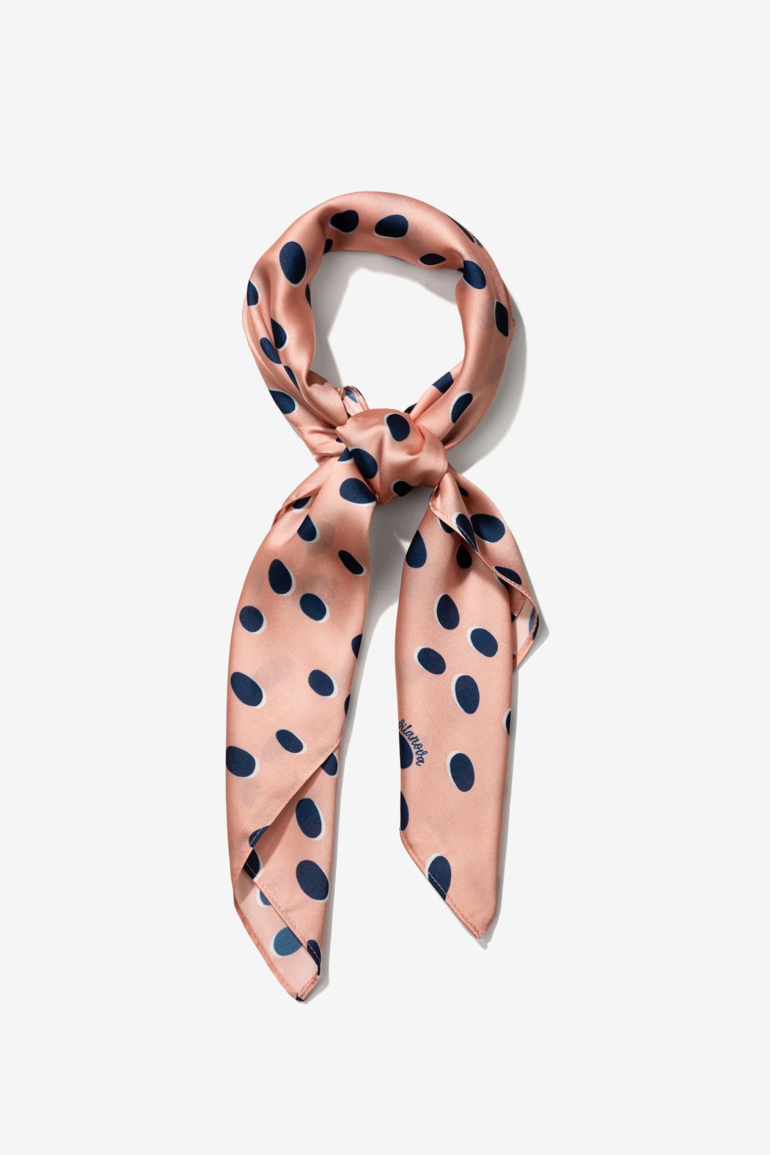 Satin Polka Dot Bandana