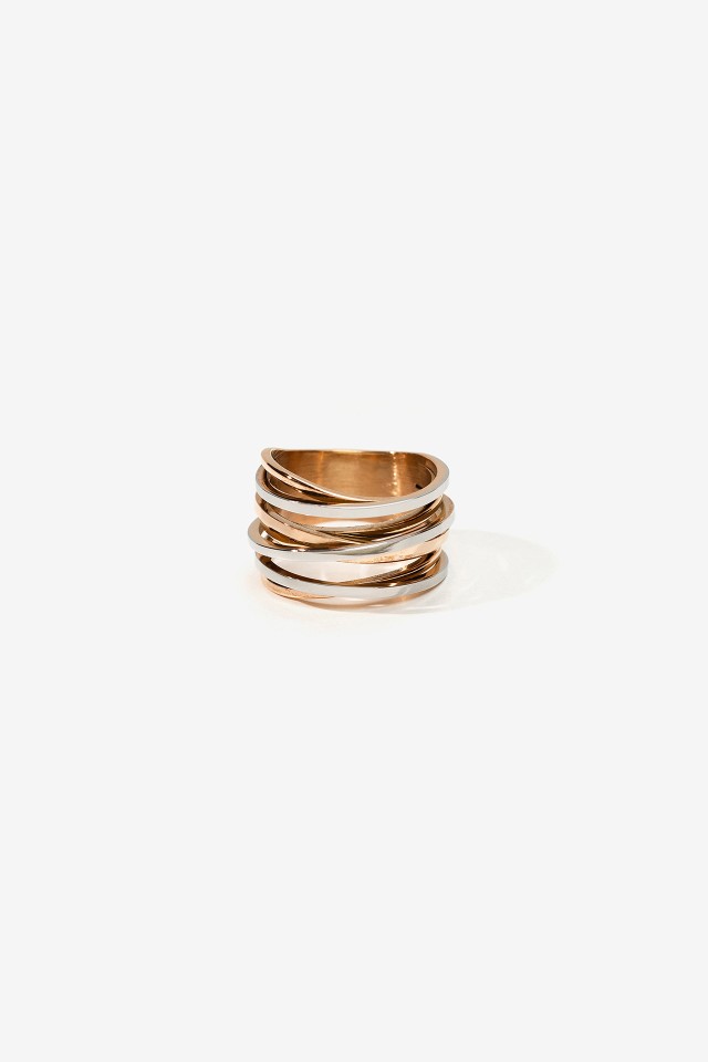 Anillo de Acero Inoxidable Bicolor Anillo de Acero Inoxidable Bicolor