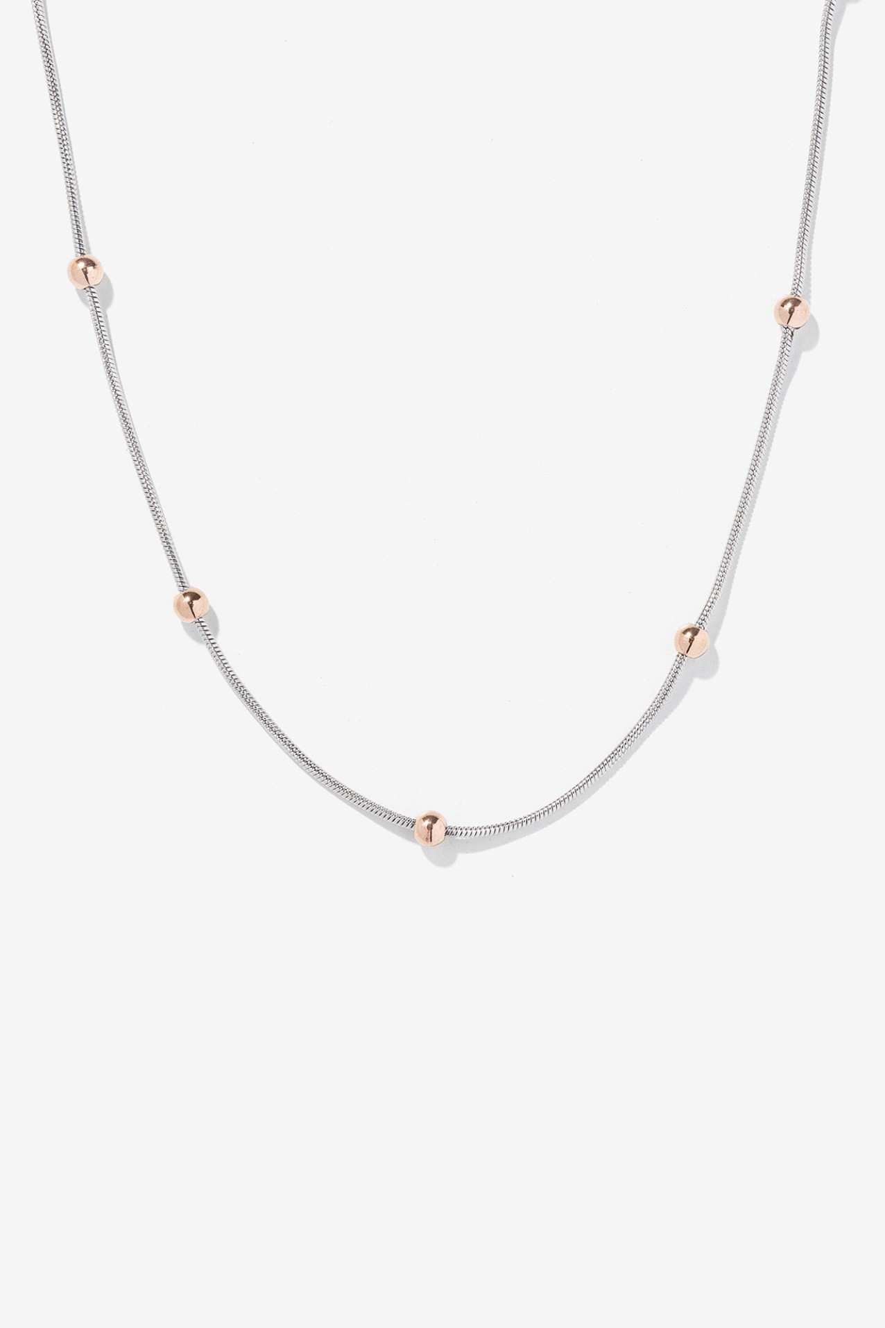 Colar Ao Inoxidvel Bicolor