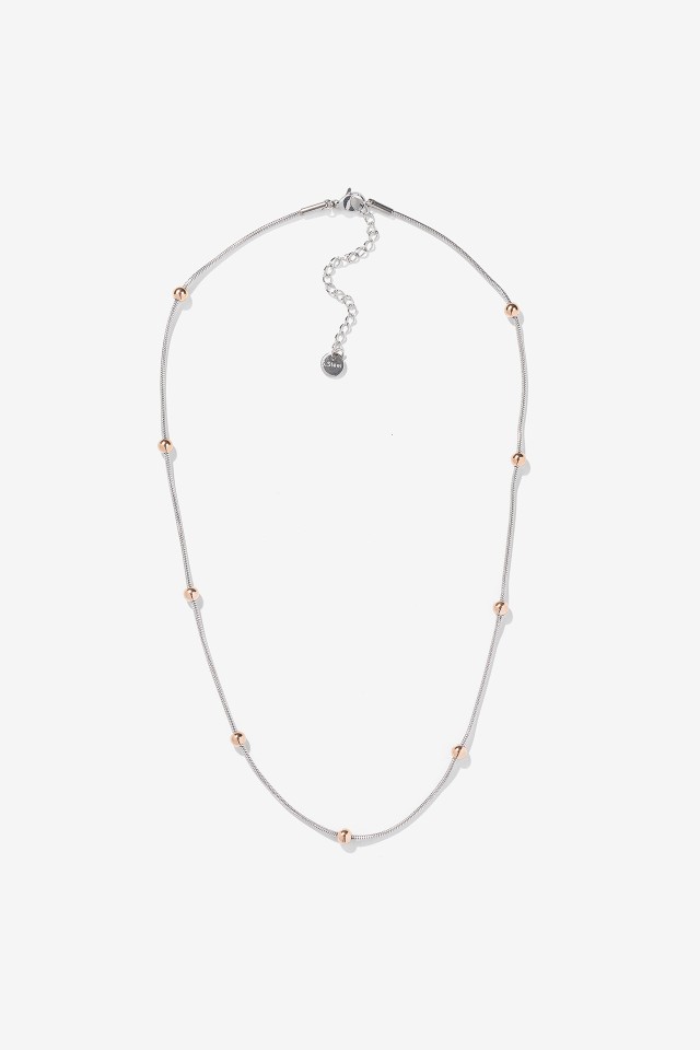 Collar de Acero Inoxidable Bicolor