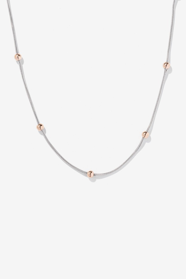Collar de Acero Inoxidable Bicolor Collar de Acero Inoxidable Bicolor