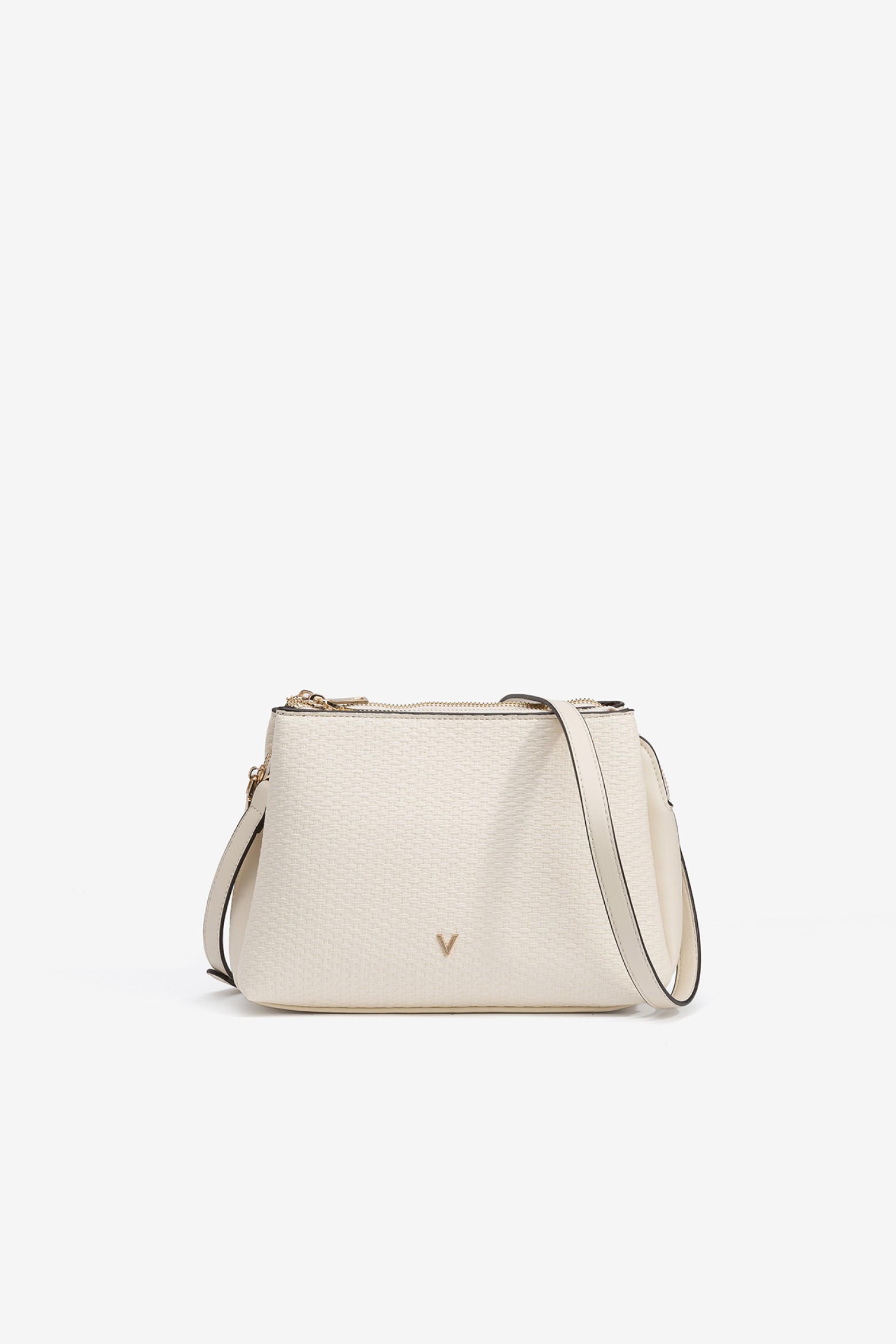 Textured Bag with 3 Compartments