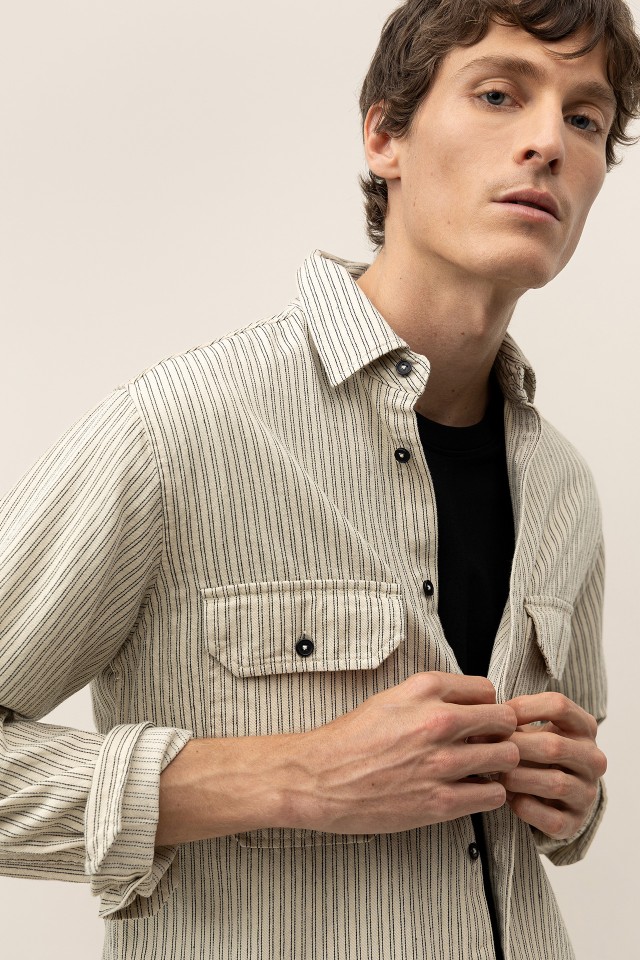Camisa Relaxed s Riscas
