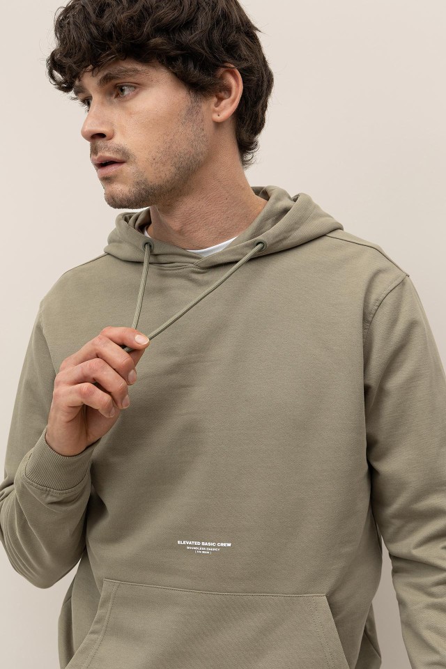 Hoodie with Embossed Message