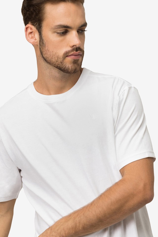Camiseta Regular con Logo Bordado