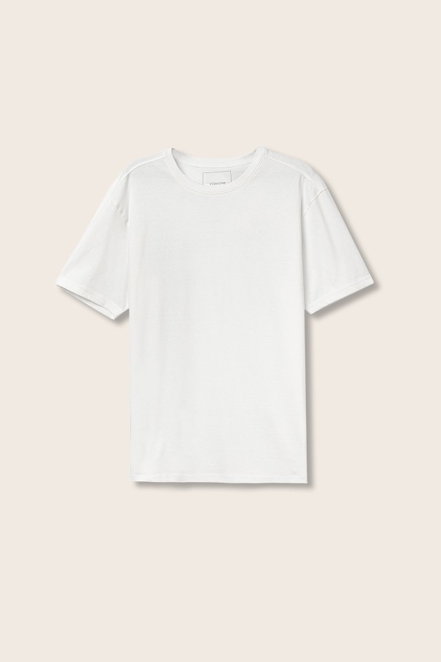 T-Shirt Regular com Logo Bordado T-Shirt Regular com Logo Bordado