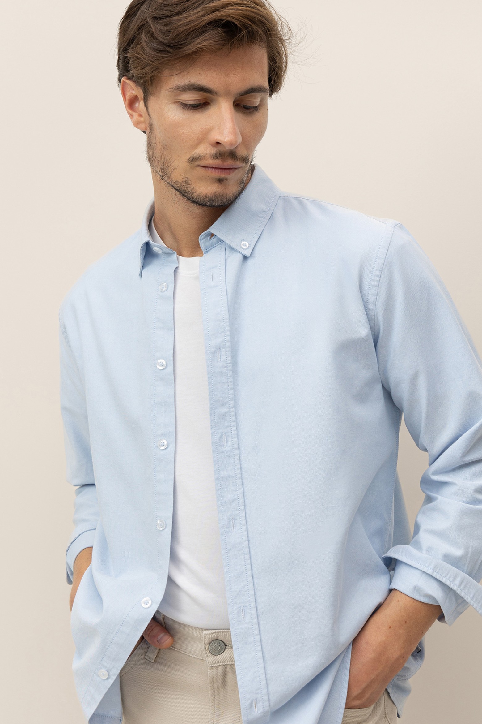 Camisa Oxford De Algodn
