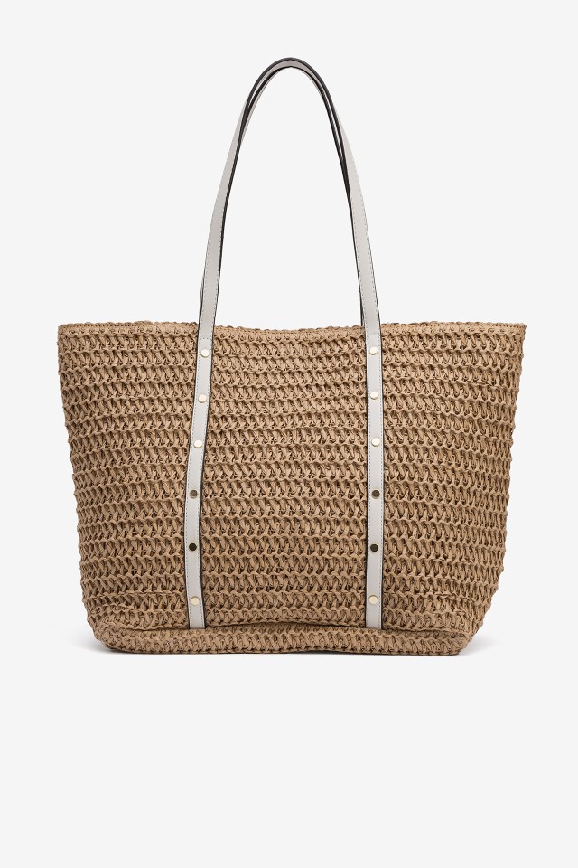 Mala Shopper Efeito Palha