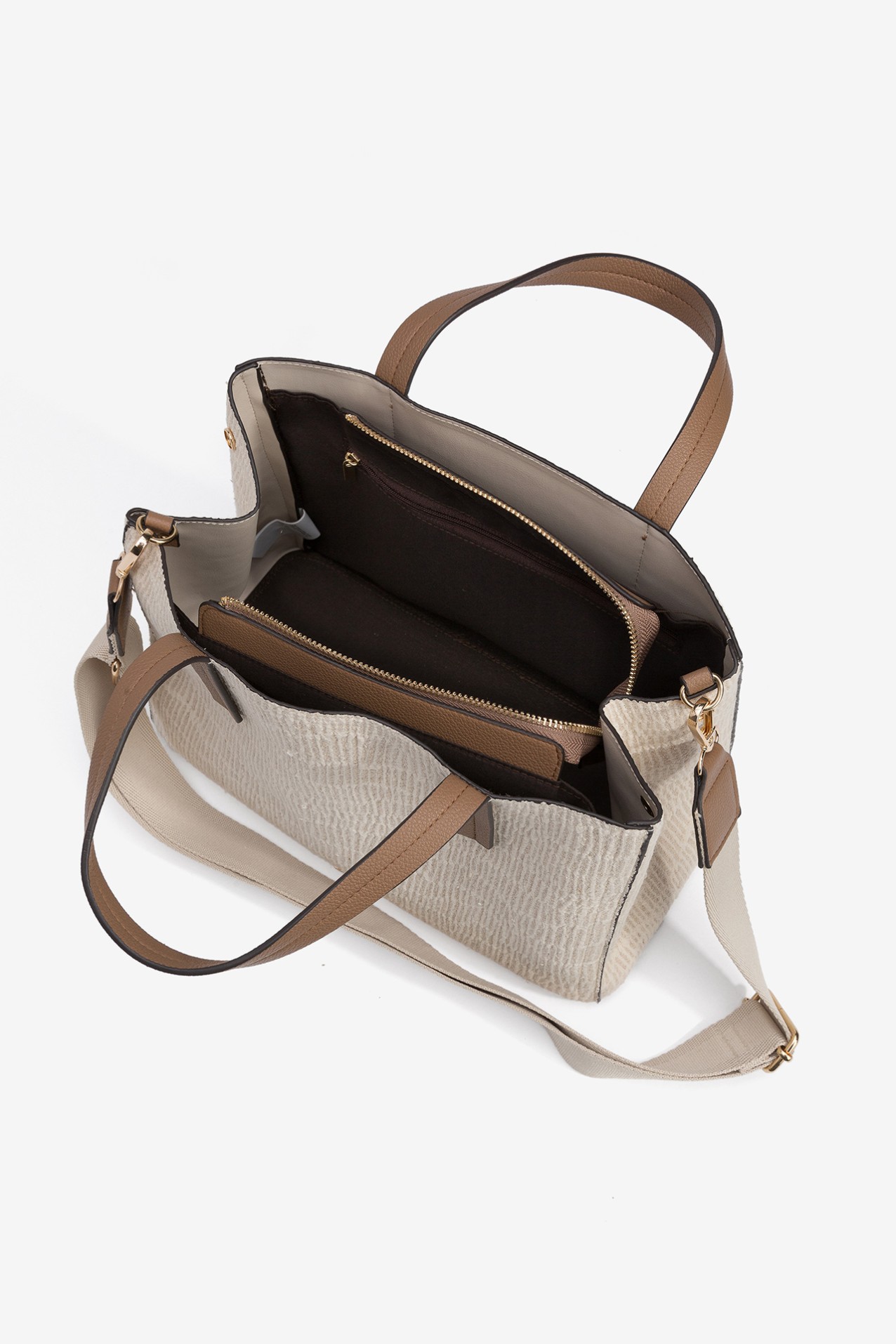 Mala City 3 Compartimentos Texturizada