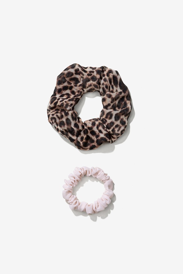 Pack 2 Scrunchies Semitransparentes