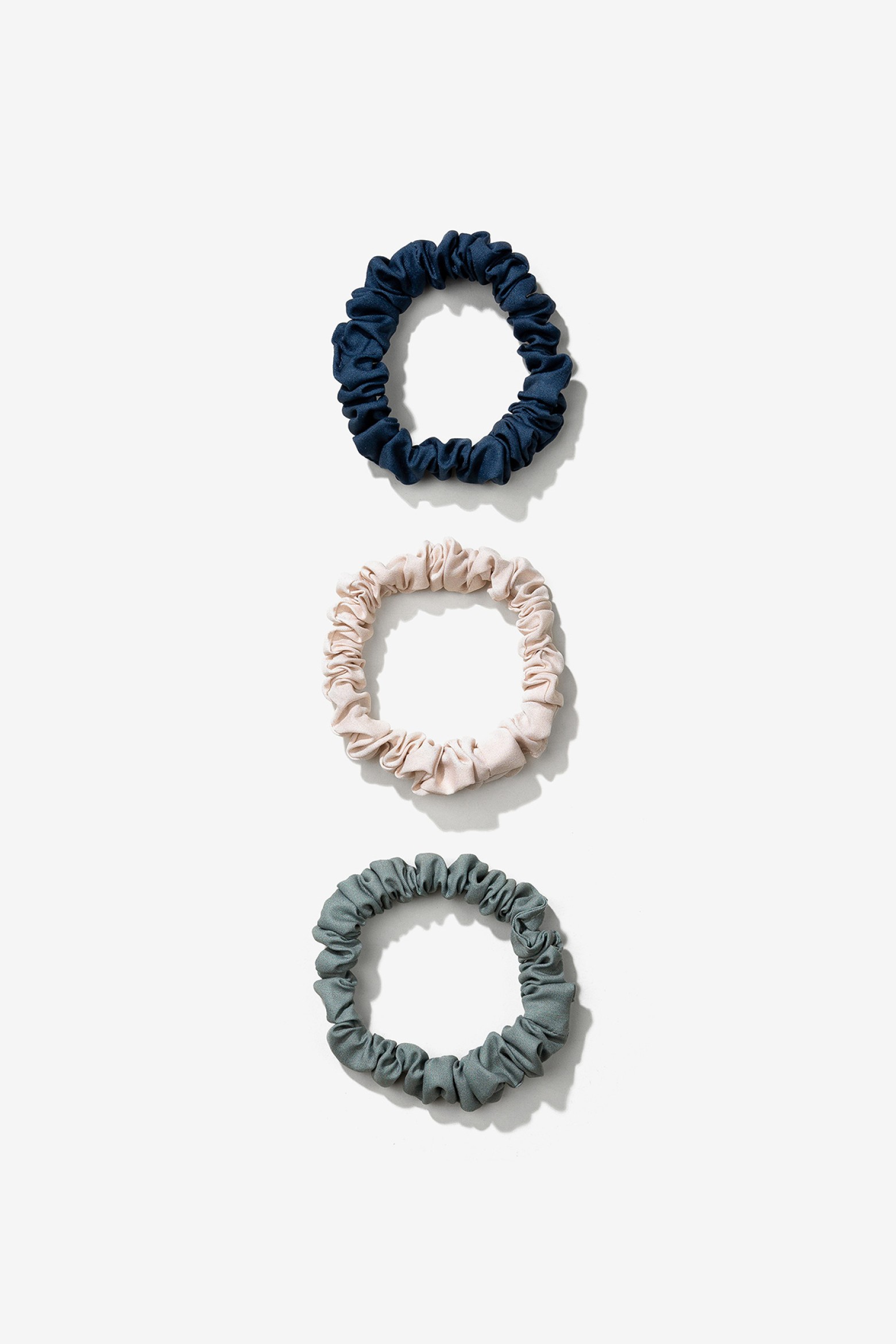 Pack 3 Scrunchies Finas Tricolor