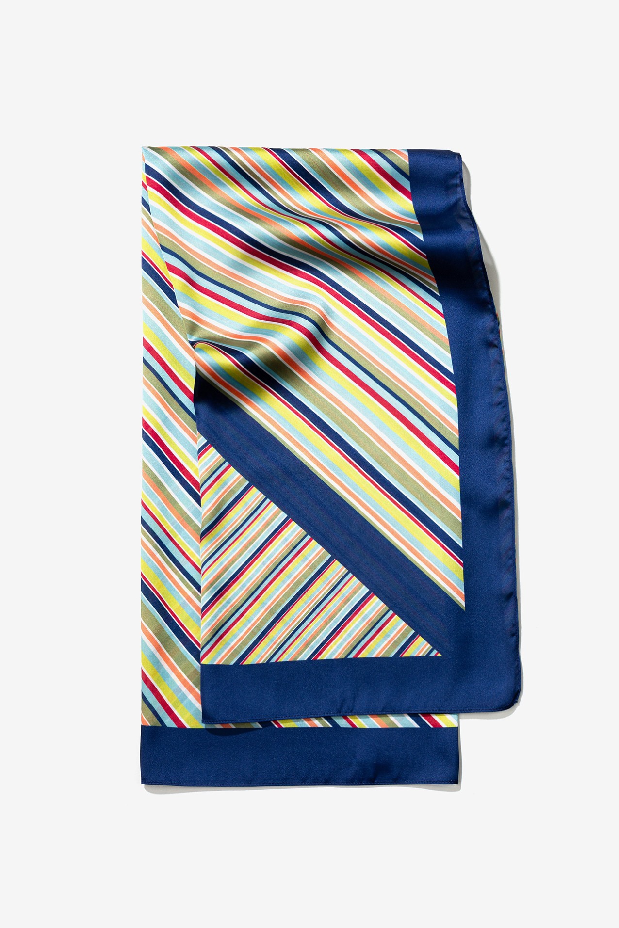 Square Striped Printed Scarf