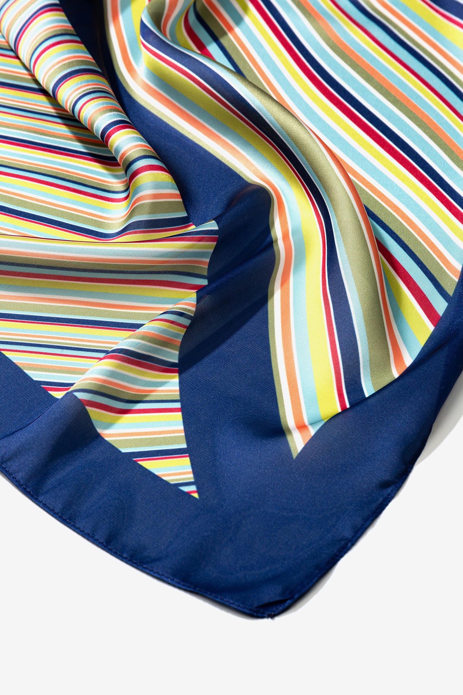 Square Striped Printed Scarf