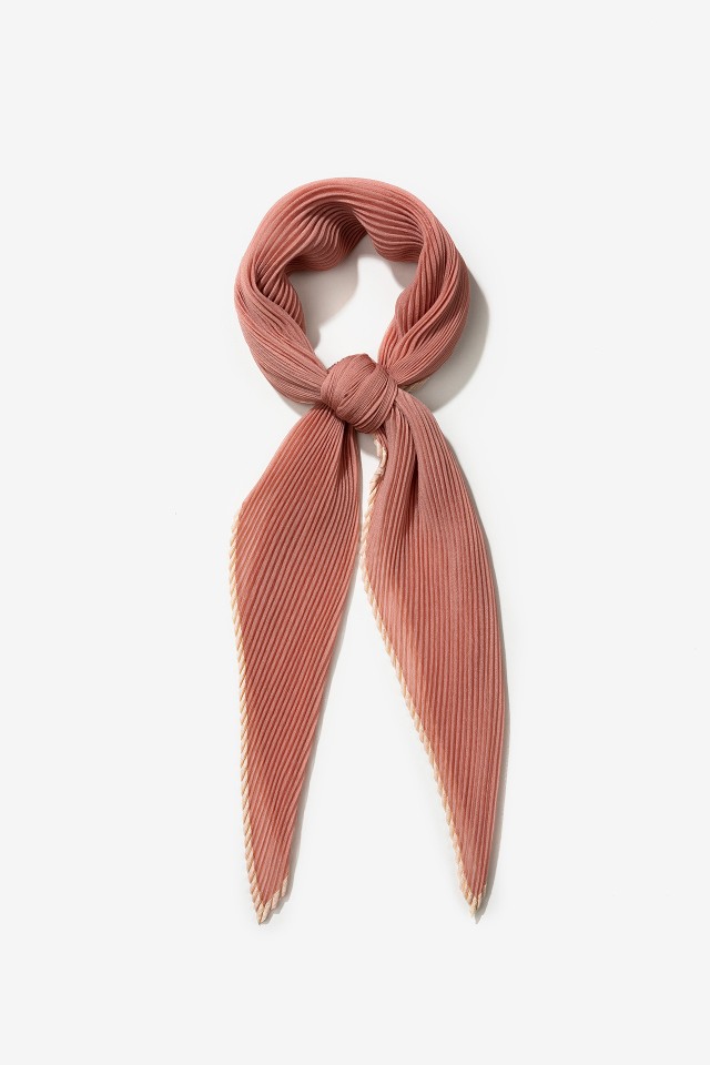 Sheer Pleated Bandana