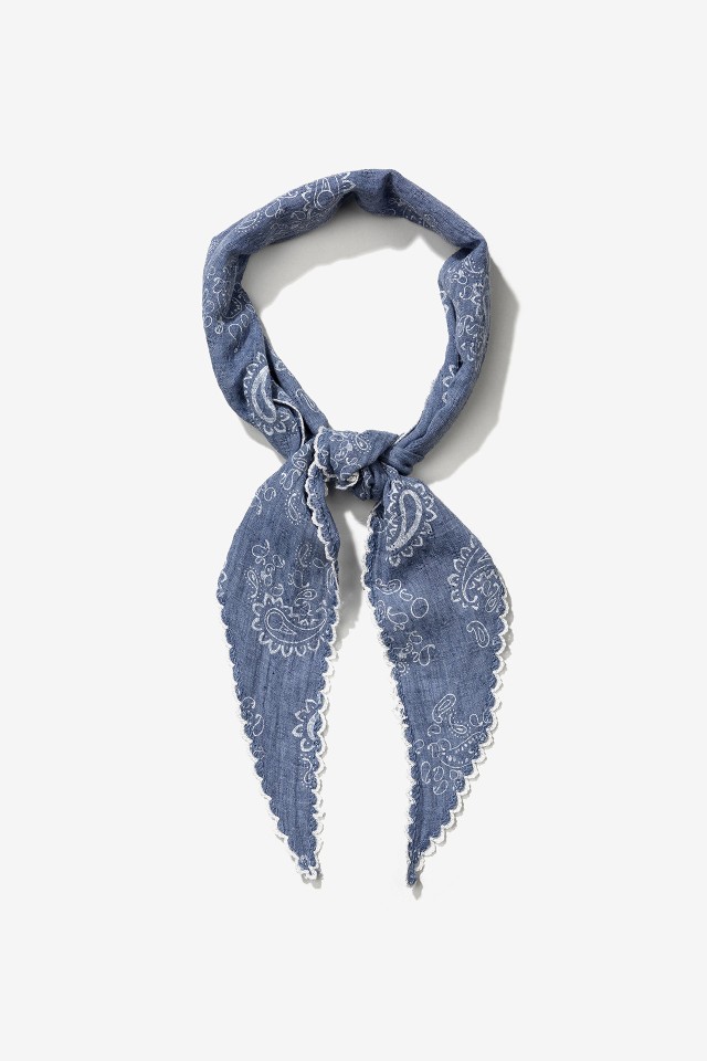 Bandana Efecto Lino Estampada