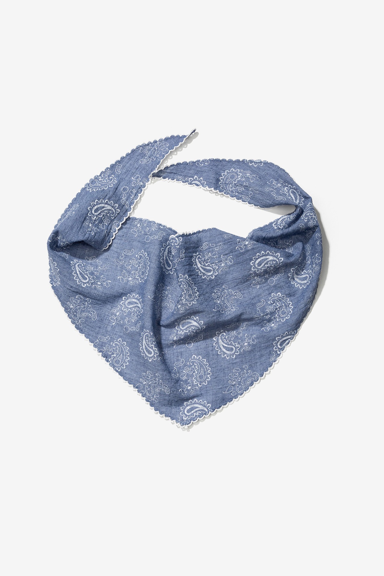 Linen Effect Printed Bandana