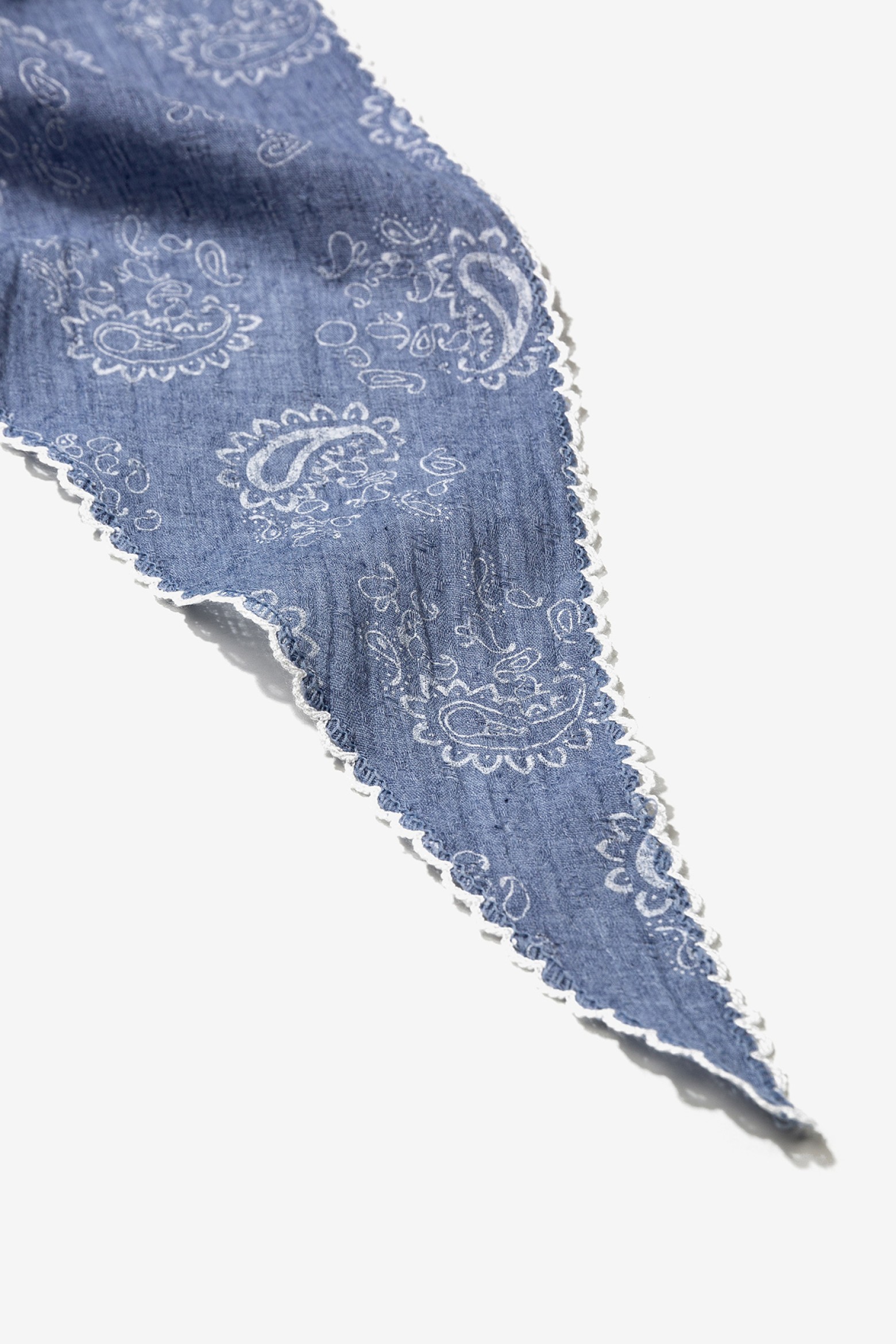 Linen Effect Printed Bandana