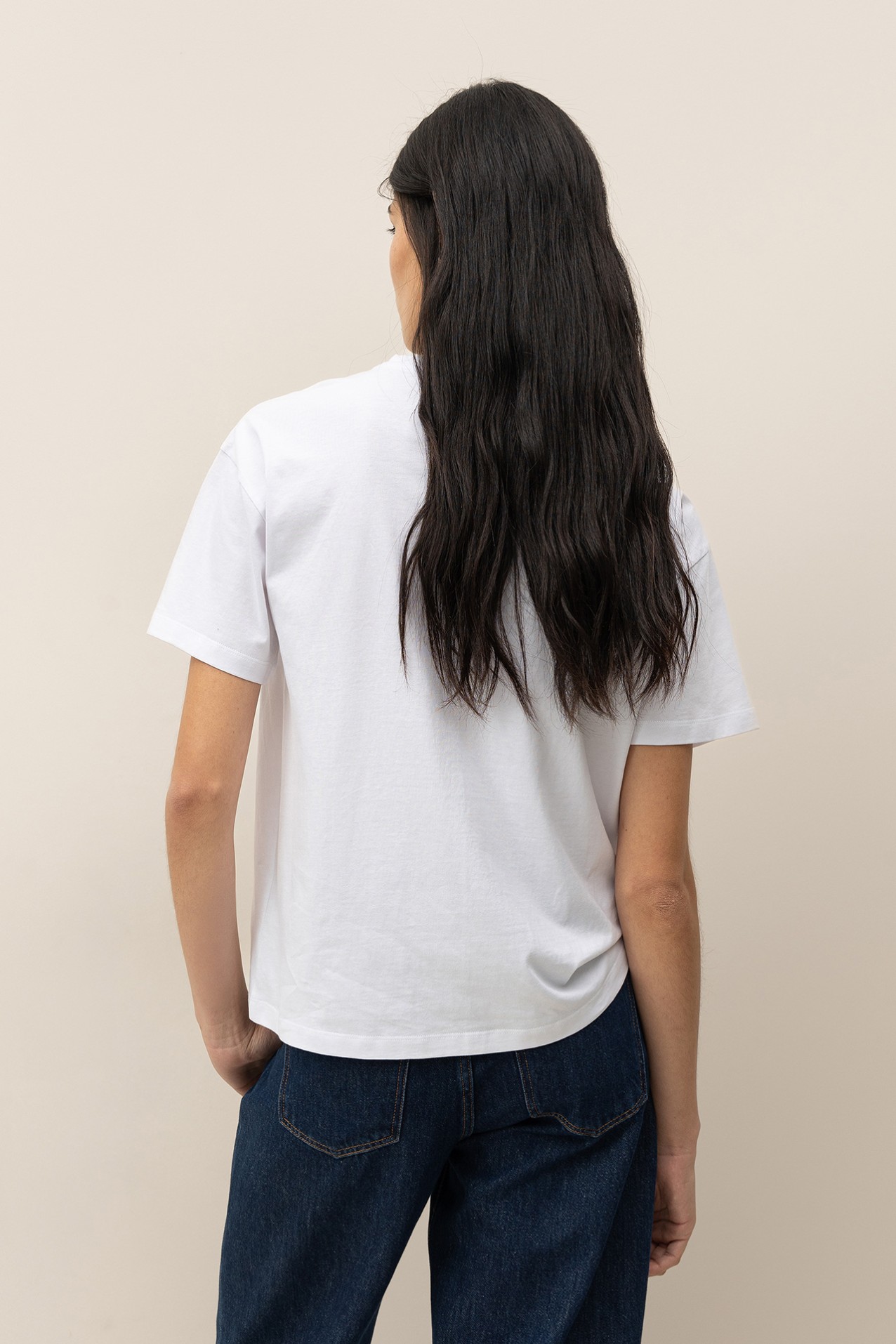T-shirt Aplicações Efeito Pérola