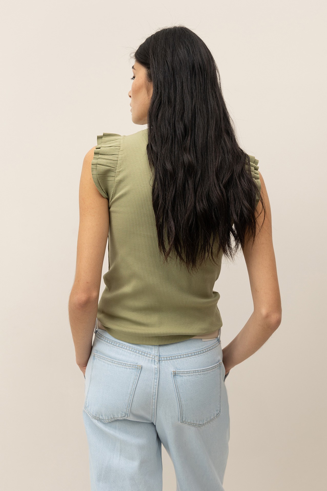 T-Shirt Super Slim Folhos