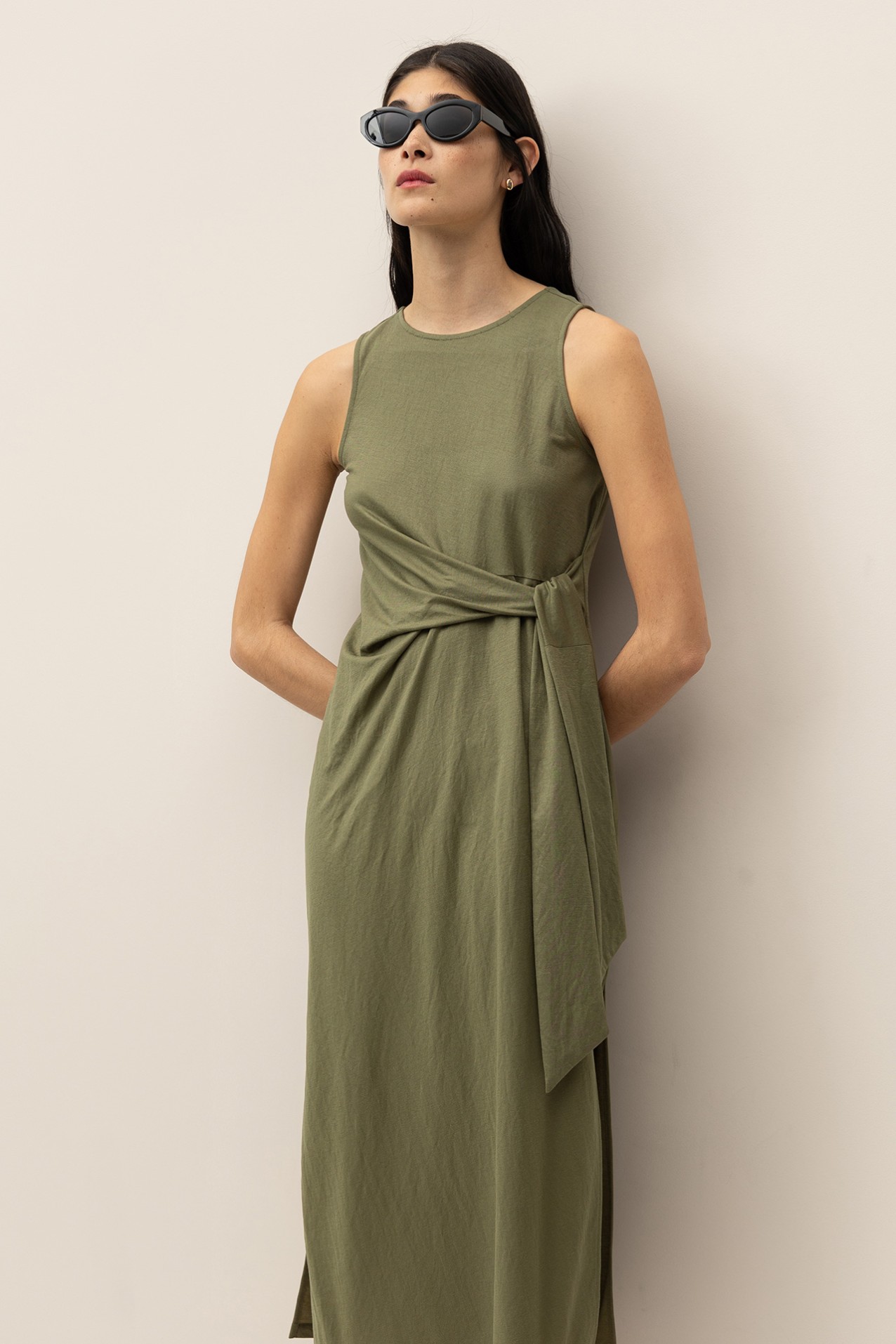 Vestido Midi com Amarrao