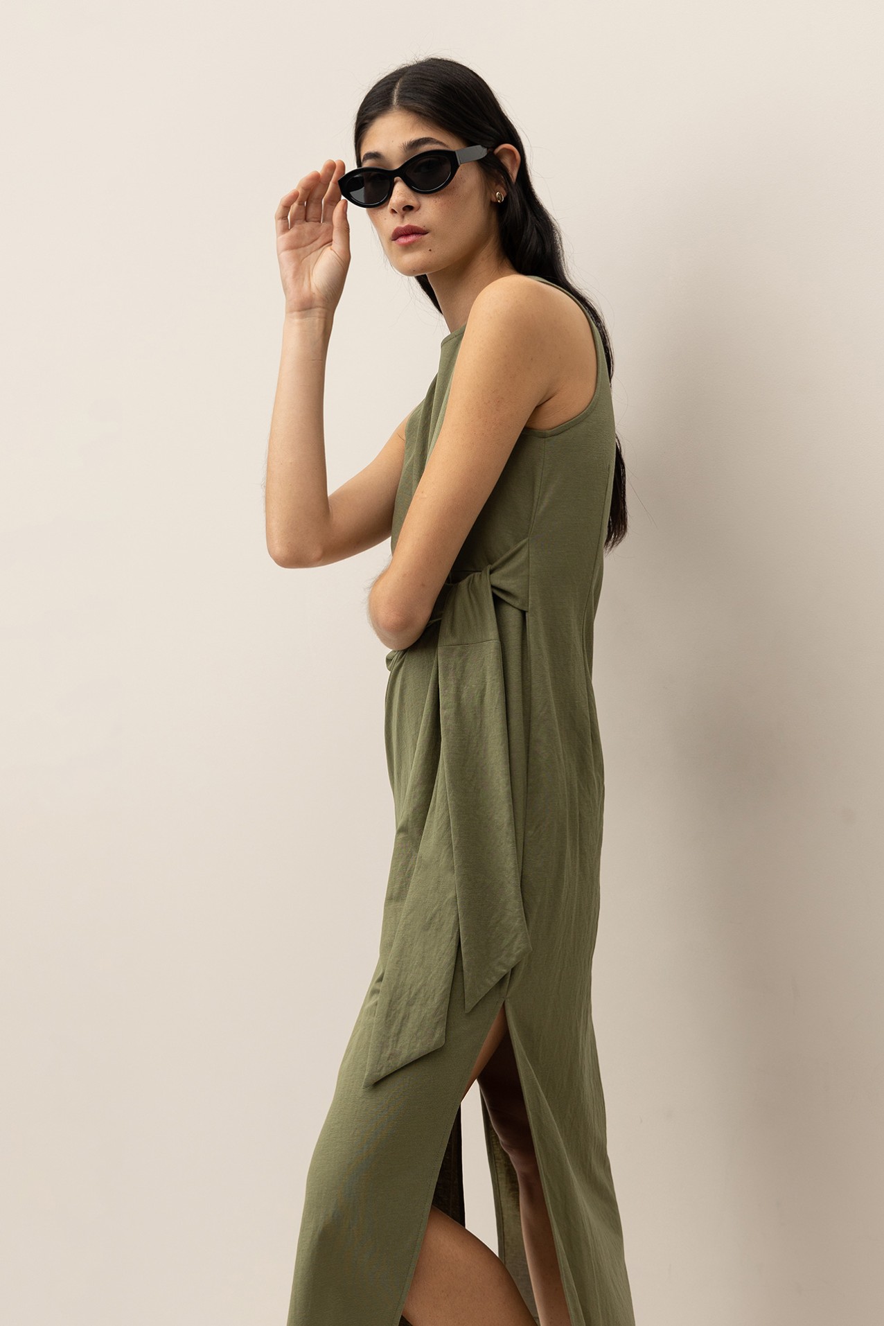 Vestido Midi com Amarrao