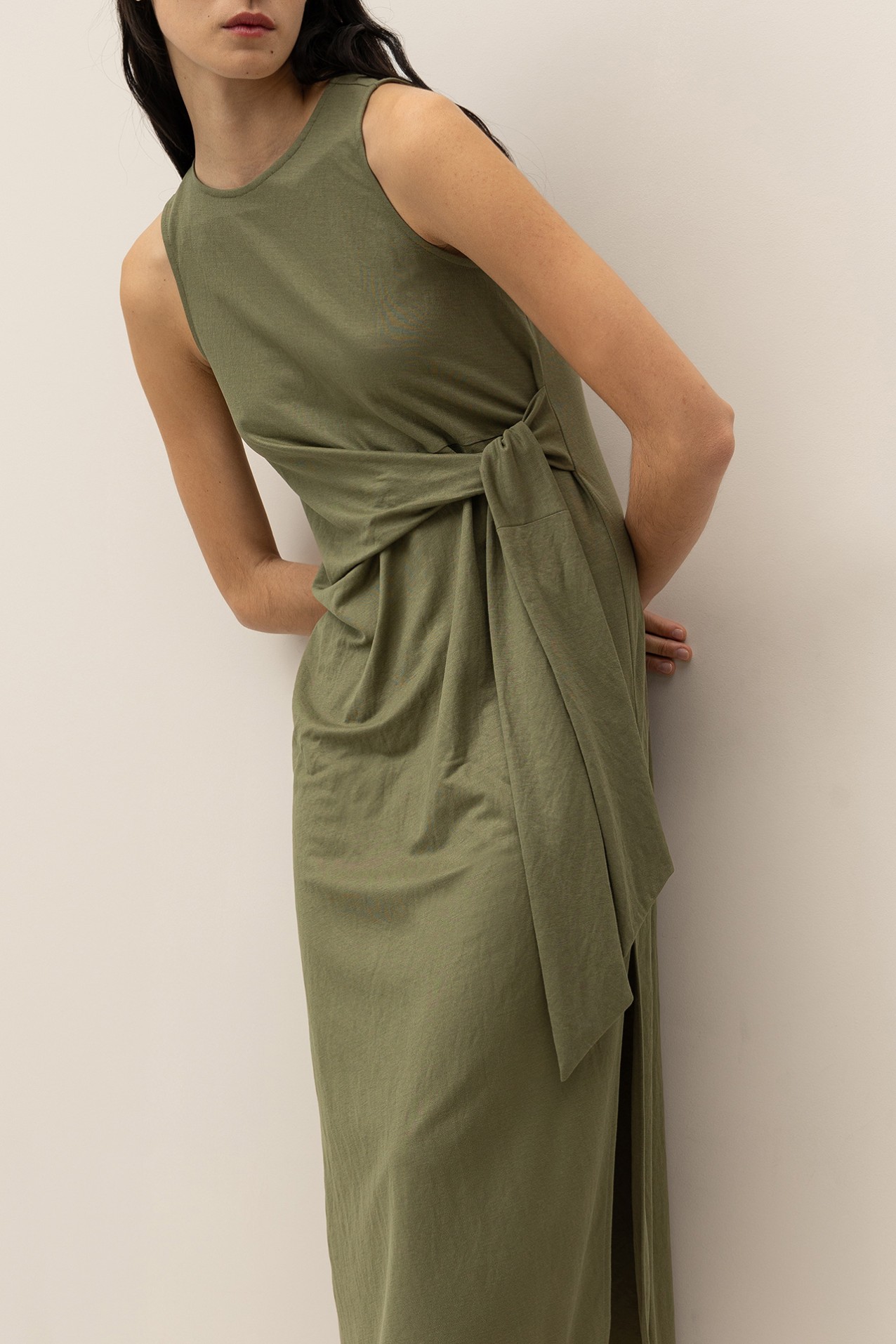 Vestido Midi com Amarrao