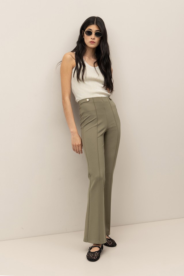 Pantalones de Punto Acampanados